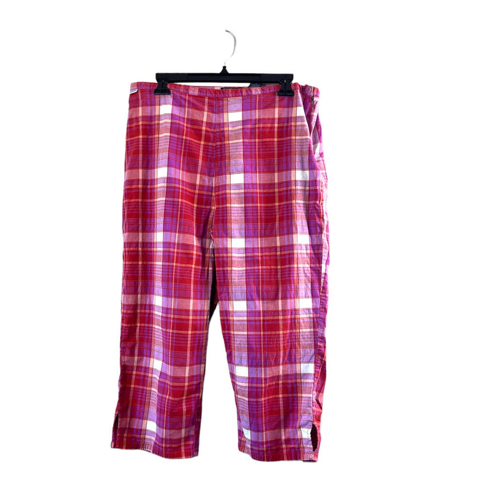 Women's Vintage Red Blassport Plaid Pants 16